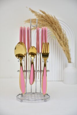 طقم معالق 24 قطعة ROSE GOLD