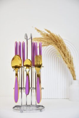 طقم معالق 24 قطعة PURPLE GOLD